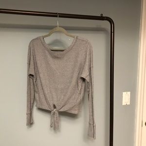 Abercrombie & Fitch tie front sweater
